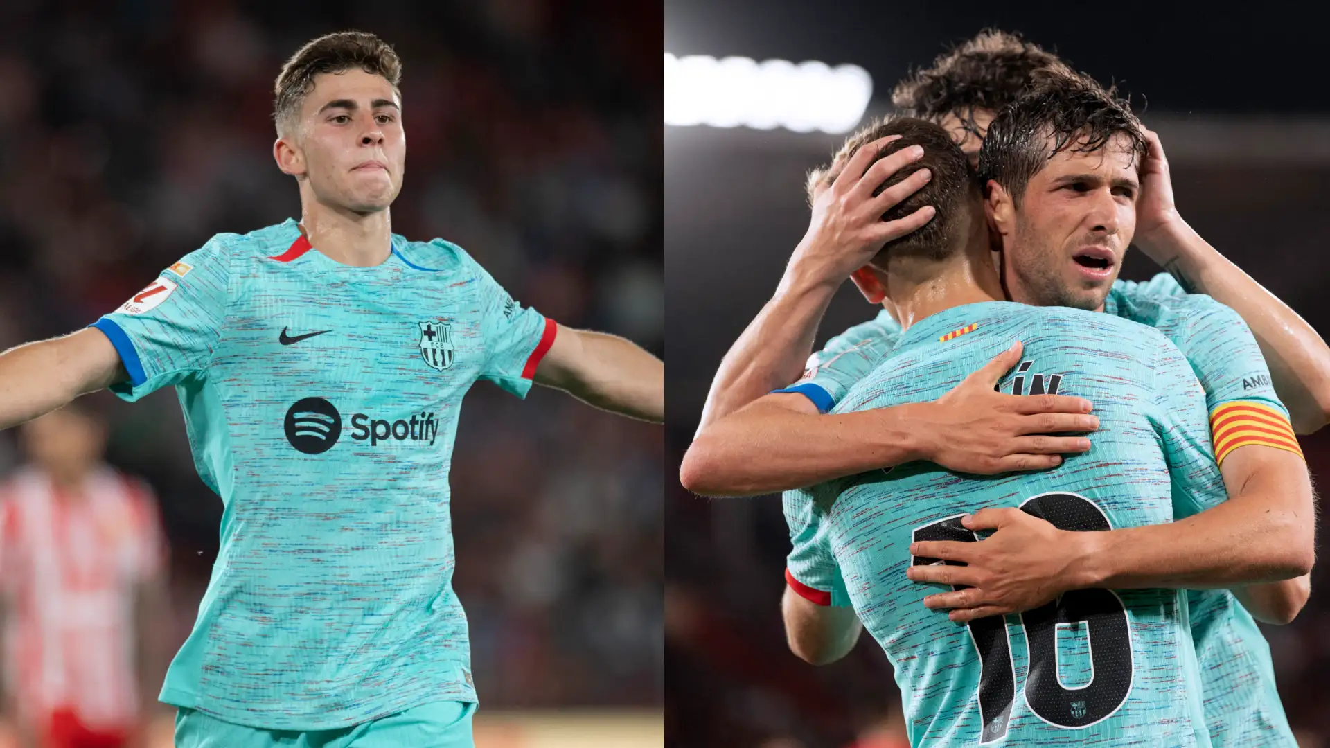 The 21-year-old scored twice in a slightly uneasy victory for Xavi's side against La Liga's bottom side. A Fermin Lopez saved an otherwise languid Barcelona, as the Catalonians sealed a win to all-but secure a second-placed finish in La Liga. The Blaugrana were poor for long stretches, but timely goals from the academy graduate set up a 2-0 victory. Barca's opener was made in La Masia. Hector Fort, in for the inconsistent Joao Cancelo, whipped a cross to the back post, which Lopez dutifully nodded home. Xavi's side were hardly secure in their led, though. Pau Cubarsi was called on to make a number of last-ditch tackles, while a better effort from Leo Baptistao in a one-on-one would have given the home side an equaliser. Adrian Embarba followed his effort by cracking a shot off the post on the stroke of half time. The Blaugrana fortune continued after the break. Anthony Lozano opened the second half by missing a sitter. And they were made to pay, with Lopez making an impact again. The Barca youth product darted into the box to meet a Sergi Roberto cross in stride to double the Blaugrana advantage. It was an otherwise comfortable night for Xavi's side, who have admittedly little to play for at this point. GOAL rates Barcelona's players from the Estadio Mediterraneo... Article continues below Marc-Andre ter StegenGetty Goalkeeper & Defence Marc-Andre ter Stegen (6/10): Made a couple of impressive stops in the first half. Was lucky that Almeria missed a lot. A very strange clean sheet to keep. Jules Kounde (8/10): Impressive at the back; made his challenges and won his duels. Much better going forward, too, creating a handful of chances. Looked tired after an hour. Pau Cubarsi (8/10): Threw in some impressive - if rather reckless - tackles. Played some outrageous - if rather risky - passes. Inigo Martinez (6/10): Given another look, and turned in a mixed showing. His far younger partner looked more comfortable. Hector Fort (7/10): Played a wonderful cross to set up the opener, and was steady throughout. Probably deserves more minutes going forward. Advertisement NEXT MATCHES LaLiga BARCELONA Barcelona 19 May 2024 18:00 RAYO VALLECANO Rayo Vallecano Match Preview LaLiga MALLORCA Mallorca 19 May 2024 18:00 ALMERIA Almeria Match Preview Fermin Lopez Barcelona AlmeriaGetty Midfield Sergi Roberto (6/10): Can't be faulted for his effort, but didn't hold down the middle very effectively. Looked much better when going forward, and produced a nice assist for Lopez. Pedri (5/10): Floated around, played some lovely passes, but was rather lackadaisical on the ball at times. Not the kind of shift you'd expect from a player who will want to start at Euro 2024 for Spain. Fermin Lopez (8/10): Took the opening goal well. Made the second look even better. Wasn't on the ball a lot, but he patrolled space with aplomb. Lamine Yamal Barcelona AlmeriaGetty Attack Lamine Yamal (7/10): Did some outrageous things with the ball, and was a threat - as usual. His impact waned as the game wore on, though. Robert Lewandowski (5/10): Had three shots, but none of them were particularly clear. Puzzling that he started; Barca have nothing to play for here. Ferran Torres (5/10): Didn't do much to take advantage of the opportunity afforded to him on the left. Better off the bench. Xavi Barcelona 2023-24Getty Subs & Manager Joao Felix (4/10): Given 30 minutes to impress. Missed an easy chance and was overall disappointing. Andreas Christensen (5/10): Held down the centre and kept it simple. Vitor Roque (5/10): Surprising that he's alive. Ran a lot, got booked, looked generally frustrated. Joao Cancelo (N/A): No time to make an impact. Oriol Romeu (N/A): No time to make an impact. Xavi (7/10): Rotated a bit, giving Fort a look, and also offering chances to Torres and Lopez. Barca were really leaky for some stretches, but scored some good goals and will take the win.
