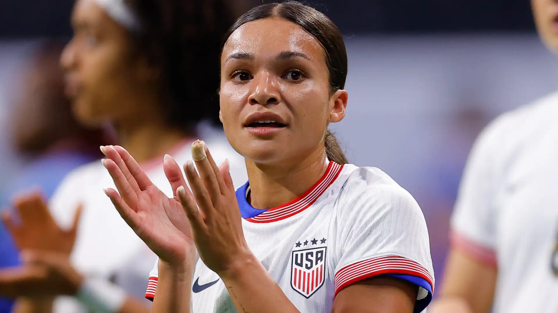 Sophia Smith is unstoppable! USWNT star reaches record-breaking NWSL goal milestone after scoring again in Portland Thorns' emphatic win over rivals Seattle Reign