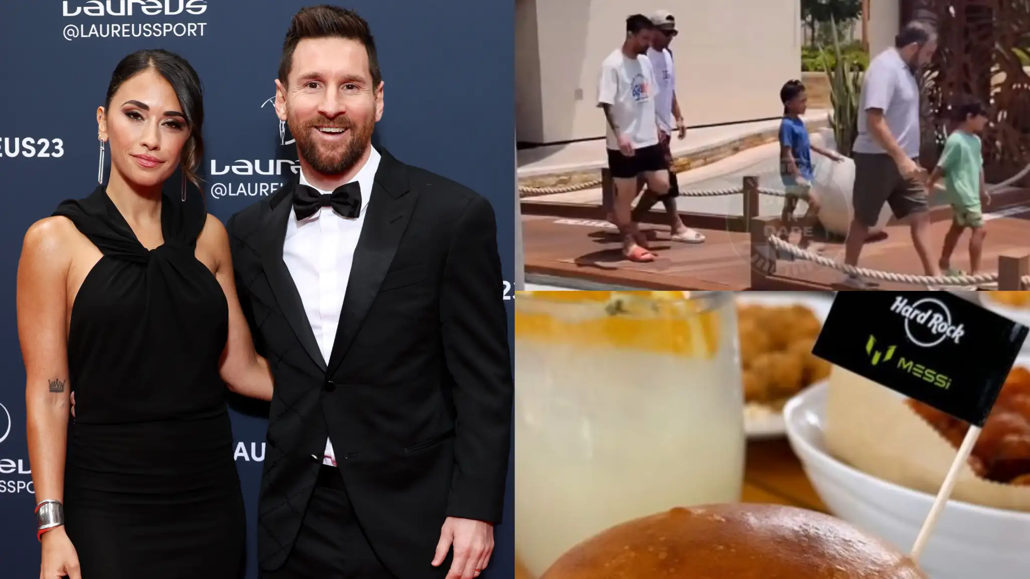 VIDEO: Tasty! Lionel Messi & wife Antonela Roccuzzo head to Hard Rock Cafe to try Inter Miami superstar's signature burger