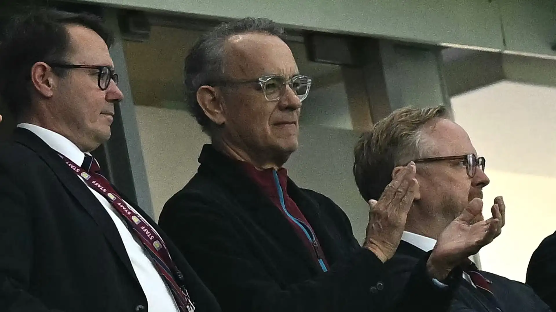 VIDEO: Tom Hanks in attendance! Hollywood star spotted at Villa Park to see his beloved Aston Villa in action against Liverpool