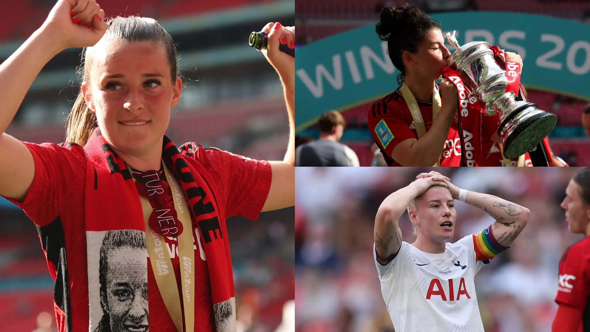 Ella Toone and Man Utd have made history! Winners and losers as Red Devils claim first-ever trophy with Women's FA Cup triumph while Bethany England goes missing at Wembley for Tottenham