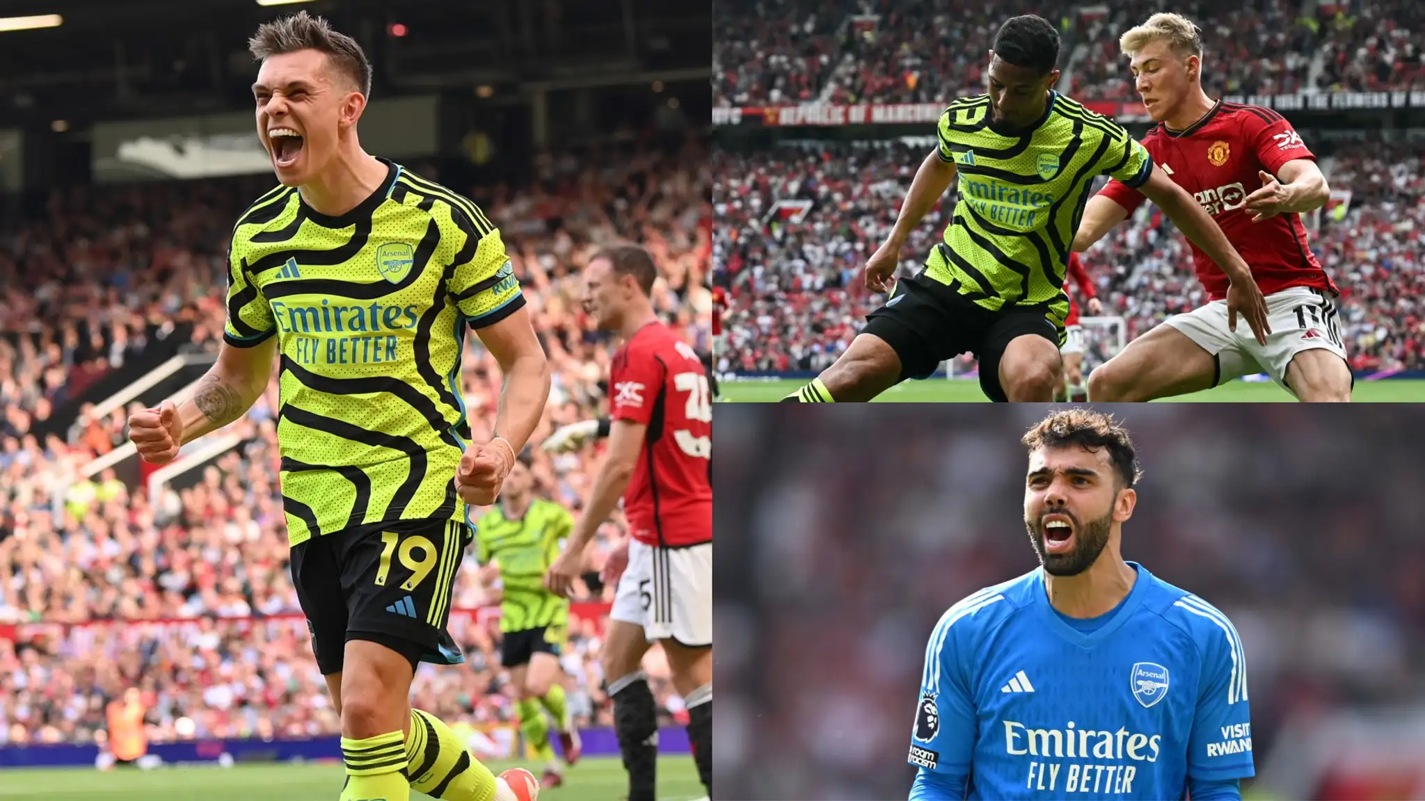 Arsenal player ratings vs Man Utd: The Gunners are going all the way! Tireless Leandro Trossard and superb William Saliba secure battling victory to take Premier League title race into the final weekend
