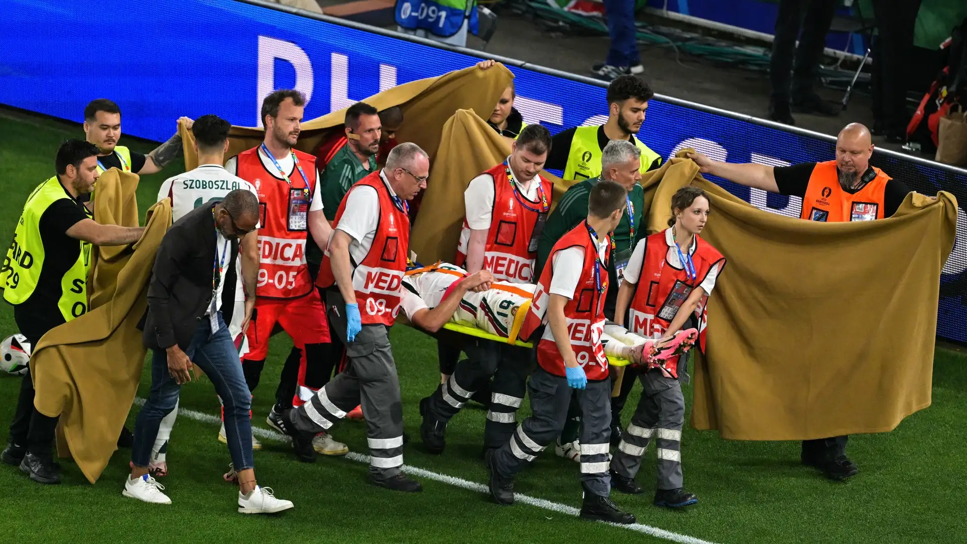 Barnabas Varga's father issues update after Hungary star undergoes surgery on facial fractures suffered in horror collision at Euro 2024