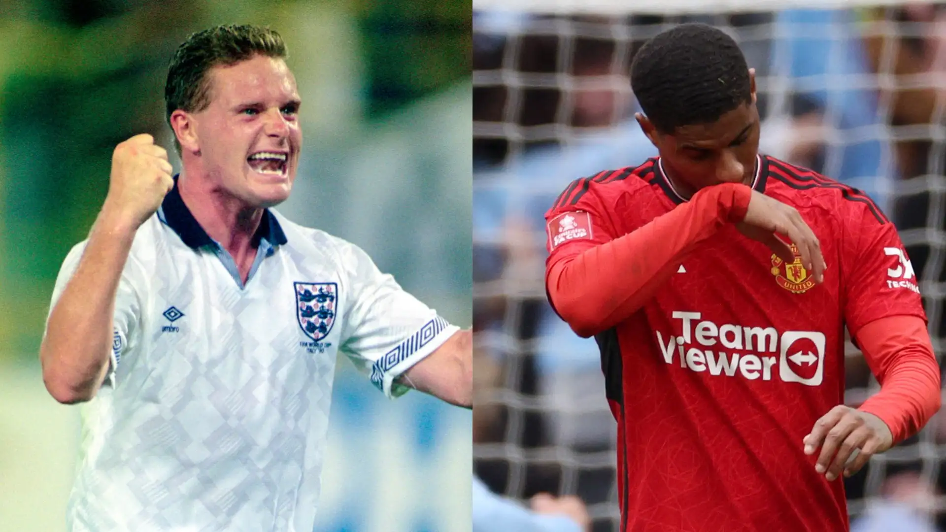 'It's sad to see' - Marcus Rashford compared to Paul Gascoigne as Man United ace is hit with stinging reality after England snub
