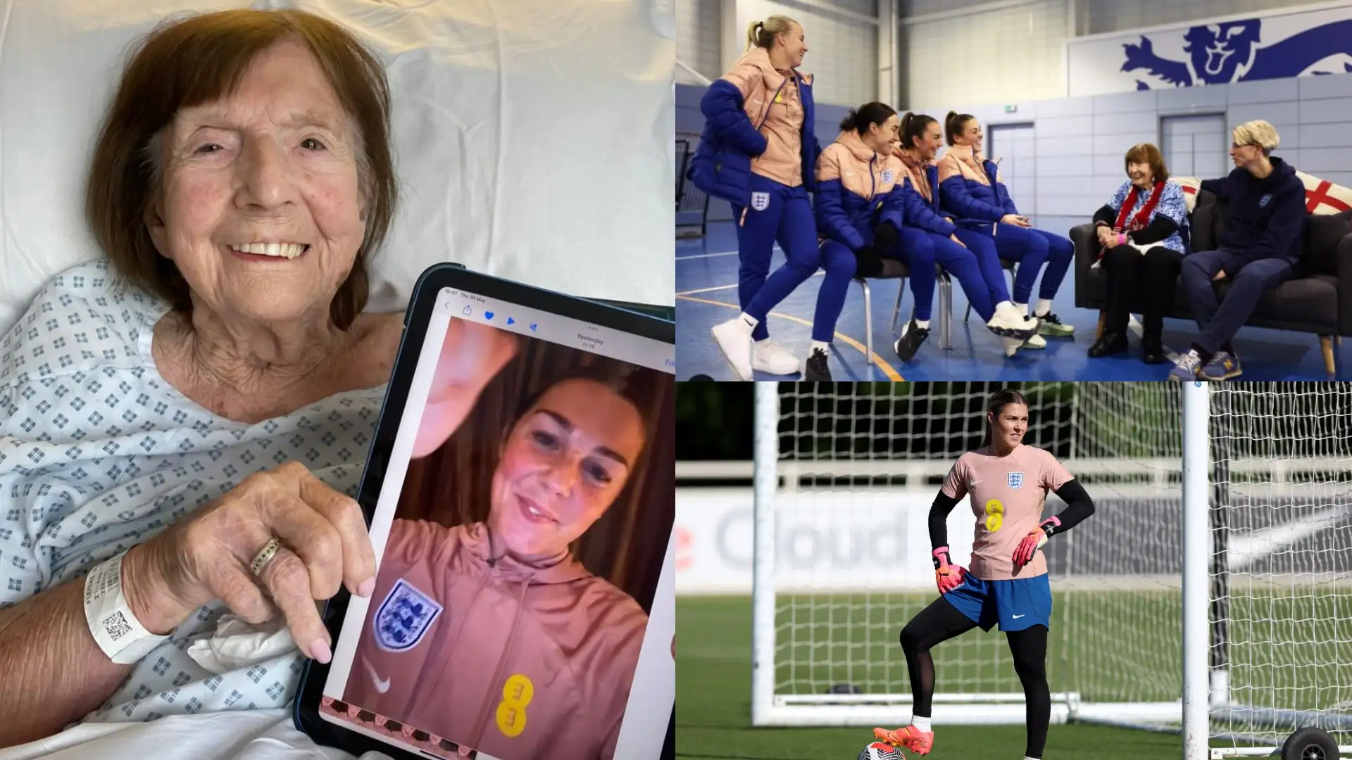 Mary Earps among Lionesses to pay tribute to 100-year-old England fan Lyn Fleming following her death