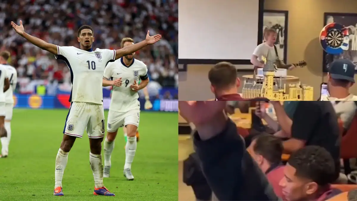 VIDEO: Ed Sheeran serenades Jude Bellingham & England stars in private performance at Euro 2024 camp the day after nerve-shredding last-16 win over Slovakia